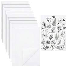 10pcs Water-Soluble Non-Woven Embroidery Backing And Top Cloth, Water-Soluble Embroidery Stabilizer - A4 - View 9