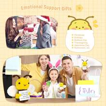1PC Cute And Charming Humorous Positive Bee With A Positive Card, Suitable For Mother's Birthday, Graduation Day, A Cute Handmade Lucky Gift, It Is A Wonderful Gift That Can Offer Support... - Multicolor - View 5
