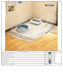 Modular Wire Mesh Pet Fence, Small Pet Rabbit Cage, Cat Cage, Small Dog Kennel, Freely Combinable Pet Barrier - Multicolor - View 24