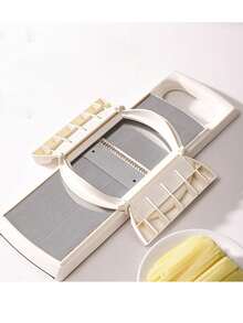 New Upgraded Multi-Function Vegetable Chopper Mandoline Slicer Set - Manual Food Chopper/Grinder With Container, Handheld Onion Chopper With Interchangeable Blades, ABS Plastic Kitchen Tool, Suitable For Home Use - White - View 8