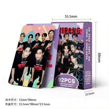 92 piezas Tarjetas fotográficas de , Tarjetas fotográficas del nuevo álbum de ARIRANG, Pegatinas de celebridades, Tarjetas LOMO, Tarjetas de felicitación, Tarjetas de doble cara, Tarjetas de colección en caja/Marcadores, Juego de pegatinas de tarjetas LOMO, Artículos de fans esenciales para coleccionar - Multicolor - Ver 3