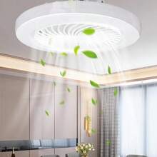 Ventilador de Techo con Lampara LED, 3 Velocidades, Iluminación Ajustable, Con control Remoto y Temporizador de Apagado, Para Habitación, Oficina, Salón, Taller - Tipo de Enchufe A USA (110-127V) - Ver 8