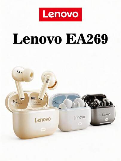  Lenovo EA269 2026 New Wireless In-Ear Headphones Bluetooth 5.3 Active Noise Cancellation HiFi Bass Stereo Comfortable Fit Sports Headset