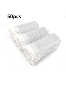 500 chiếc/gói Cọ thoa son môi dùng một lần, màu trắng tinh khiết, màu trắng - trắng - Xem 7