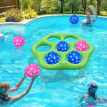 1 Set Inflatable Game & Pool Toys, Adult Family Inflatable Water Yard Game - Floating Swimming Pool Game & Outdoor Backyard Activity Set - Hexagonal Water Toys - View 5