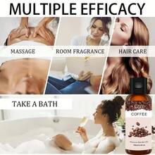 100ml/3.4oz + 30ml/1.0oz Coffee Essential Oil Diffuser Set, Coffee Essential Oil, Massage Oil, Home Fragrance Diffuser, Facial Care Gift - Coffee Flavor - View 7
