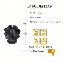 Hairpin Fake Hair Bun Clip-On Messy Bun Scrunchie Fluffy Chignon Natural Looking Hair Piece For Women - Multicolor - View 6