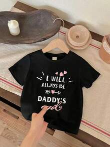 Bộ 3 áo thun ngắn tay in chữ cho bé gái - Nhiều màu - Xem 3