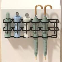 伞架，简易壁挂式伞具收纳架，带挂钩的家用入口伞具整理架 - A - 查看 8