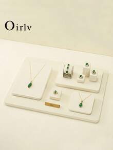 Oirlv 1 PC Beige Luxury Jewelry Display Props Ring, Necklace, Bracelet Counter Accessory Display Stand Jewelry Display Rack Jewelry Tower - Beige - View 7