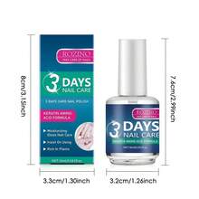 Keratin Amino Acid Nail Care Oil 3 Days Nail Strengthening Treatment Hydrating & Nourishing For Dry Weak Fragile Nails 16ml - Trong sáng - Xem 10
