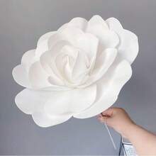 Artificial Rose PE Flower Foam Flower Large Simulated Flower Head European Wedding Flower Wall Wedding Window Background Layout - Multicolor - View 12