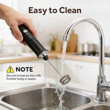 New Electric Milk Frother, Handheld Milk Foamer, Coffee Milk Frother, Milk Mixer - Multicolor - View 5