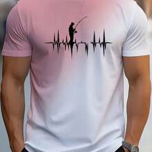 1PC 持久耐用且可水洗的钓鱼心电图热转印贴片，可粘贴贴纸，由塑料制成，带有贴花细节，适用于 T 恤、牛仔裤、连帽衫、背包、手提包、枕头和复古棒球衫等项目。 - L - 查看 6