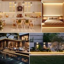 5V COB Neon Light Strip, USB Powered, IP65 Waterproof, Touch Switch With Long Press Brightness Adjustment, 1 Roll Tape Included, Ideal For Garden, Bedroom, Living Room, Cabinet & Wardrobe Lighting - Warm White - View 8