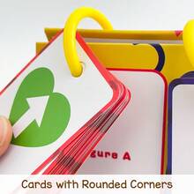 Lachilly 60 Daily Shape Practice Cards Calendar, Flip Cards With Find & Identify Games, Daily Vocabulary Learning Supplies, Home School Classroom Resources Educational Toys - Multicolor - View 8