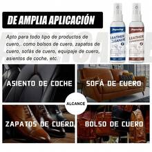 Kit de Limpieza para el Hogar Jakehoe | Jabón Concentrado para Trapear Pisos, Limpiador y Acondicionador para Cuero, Cera para Muebles de Madera y Limpiador de Baño | Limpieza Profunda, Elimina Olores, Restaura Brillo, Fácil de Usar, Superficies Delicadas | Ideal para el Cuidado Diario del Hogar | 120ml + 80ml + 30ml + 30ml - Limpiador y acondicionador para cuero. - Ver 5
