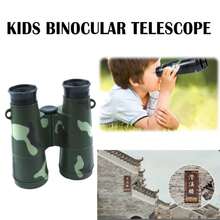 Prismáticos estilo camuflaje para niños, telescopio de juguete a prueba de golpes, para ver senderismo, actividades educativas al aire libre EJMI - Negro-1 pieza - Ver 1