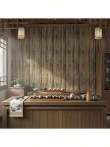 1 cuộn giấy dán tường tự dính kiểu Trung Quốc, vân gỗ, có thể tháo rời, chống thấm nước, chống ẩm, thích hợp cho phòng ngủ, tủ, phòng khách, bàn làm việc, đồ nội thất và trang trí lại tủ quần áo, kích thước 45CM*500/300/100CM - Cái bảng - Xem 14