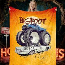 1PC 3D Monster Jam Monster Truck Cartoon Blanket, Edgy Gift For Motorsports Fans, Themed Man Cave Decor, Retro Sci-Fi Party Accent & Race Day Souvenir,Soft Throw Blanket For Home Bedroom Bed Sofa Picnic Travel Office Cover Blanket, Multiple Sizes 50x60 To 60x80 Inches - Nhiều màu 39 - Xem 5