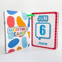 Lachilly 0-9 Numbers, Months & Gestures Flash Cards, Multi-Skill Learning Cards, Teacher Student Interactive Learning Card, Early Childhood Education Materials, Home School Classroom Resources Educational Toys - Multicolor - View 10