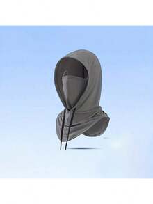 1pc Sun Protection Face Mask Hat Combo, Neck Covering Full Face UV Protection Cycling Balaclava - A - View 5