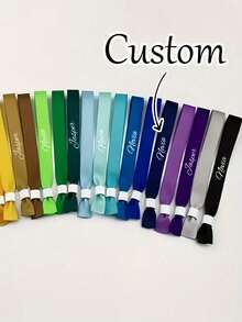[Personalizado] Pulseras para fiestas personalizadas, pulseras de cinta desechables, pulseras de registro de eventos de conferencia, personalizadas para actividades, cumpleaños, bodas, reuniones grupales, festivales de música y conciertos, que agregan un ambiente festivo a los conciertos de música y celebraciones festivas - Multicolor - Ver 8