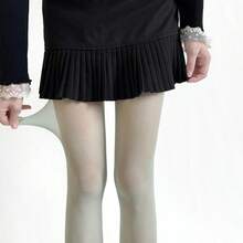 Spring Summer New Sheer Velvet Pantyhose Women Candy Color Sheer Nude Tights Y2K Sexy E-Girl Soft High Waist Hosier - màu hồng nhạt - Xem 4