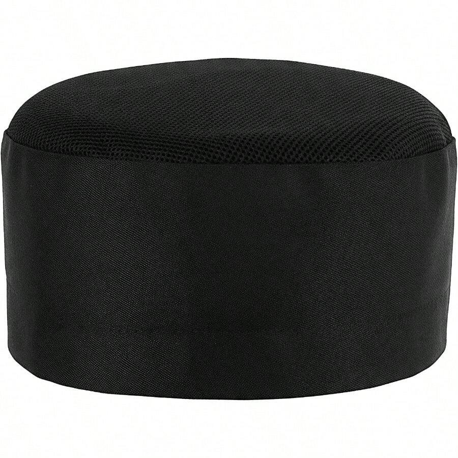 Mesh Chef Hats, Adjustable Black Chef Cap Beanie Men, Women, Cooking Baking, Breathable, (Black) - Mặc định - Xem 1