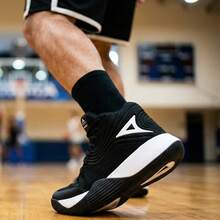 Tenis Pirma De Basketball Para Hombre 2005 - Blanco y Negro - Ver 1