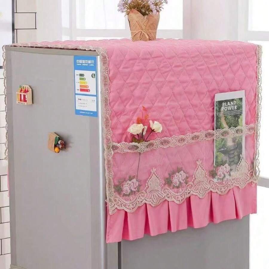 55x140cm Refrigerator Dust Cover Cabinet Decoration Cover Multifunctional Washing Machine Microwave Soft Cover Towel - Multicolor - View 1