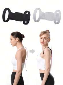 1pc Shoulder Support Band, Chest Muscle Expansion Pushup Shoulder Opener Straight Back Chest Workout Band - M Black - View 8