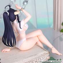 High Appearance OVERLORD Undead Albedo Swimsuit Figure Anime Beautiful Girl Model - 坐姿雅兒貝德 - 查看 4
