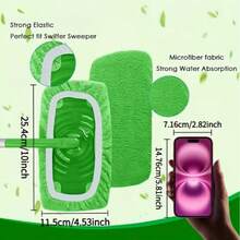 1/3/5片装可重复使用超细纤维拖把布套装，可水洗地板清洁垫，强力去污，超强吸水替换拖把布，经济实惠的家居清洁必备品，适用于厨房、浴室和客厅，易于安装且可机洗，非常适合国庆节、浴室清洁、头部按摩、返校季、旅行度假和日常生活，也是馈赠亲朋好友的节日礼物。 - A - 查看 4