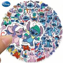 Disney 50PCS  Official Licensed Stitch Vinyl DIY Packaging Stickers Waterproof Scratchproof Non Repeating Styles Fun Valentine Thanksgiving Christmas New Year Birthday Gift For Family Classmates Friends Fans - one-size - View 9