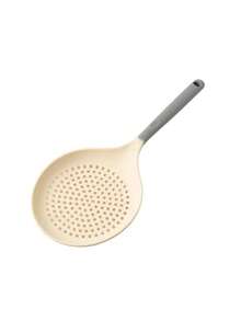 1个硅胶大号漏勺，耐热锅勺，适用于面条、饺子、烹饪，多功能厨房漏勺 - 淺灰色 - 查看 8