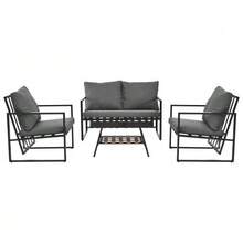 Outdoor Table & Chair Sets - Black - View 12