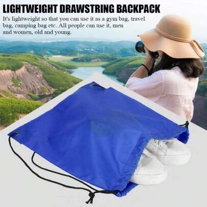 Mochila con Cordón Impermeable Mochila Saco Pack Cinch Tote Bolsa de Almacenamiento Viaje al Aire Libre Deportes Bolsa ae Almacenamiento Para Hombres y Mujeres 10 Piezas