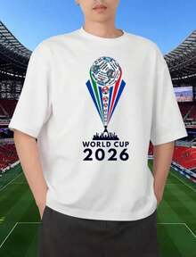 World Cup 2026 T Shirt Ladies, World Cup Finals 2026 Celebration Tee - Trắng 3 - Xem 2