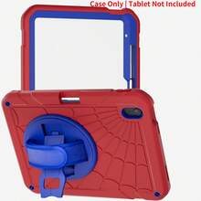 1pc Shockproof And Impact-Resistant Case For 7th/8th/9th/10th Generation Case Mini 6 Mini 7 8.3 Inch Galaxy Tab A8 10.5 Air2 Pro 5th 6th 9.7 Inch, (A16) 11 Inch 11th Generation 2025 11 Inch (A16)Heavy Duty Shockproof Protective Case With Stand, Hand/Shoulder Strap And Pen Holder, Red+Blue - Red and Blue - View 13