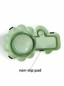 1pc 15 Degree Tilted Anti-Neck Strain Pet Bowl, Multifunctional Pet Feeding & Drinking Supplies, Plastic Cat Bowl - 500ml - View 3