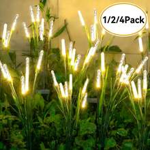 4/2/1Pack Outdoor Solar Lights - Bubble Pathway Lights, Featuring A Reed-Like Swaying Design, Solar-Powered, Suitable For Patio Decor, Walkway Decor, Garden Decor, And Holiday Decor. - Outdoor Solar Lights - View 1