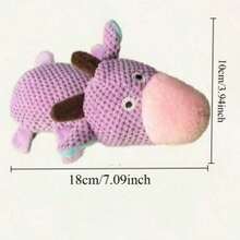 1pc Octopus Shaped Plush Dog Toy That Makes Squeaky Sounds, No Stuffing, Crinkly Noise, Durable, Suitable For Puppy Teething, Fits Small To Large Dogs - Multicolor - View 3