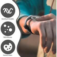 8 Pcs Watch Band Keepers, 20mm Silicone Watch Strap Holder Loops, Rubber Watch Strap Keeper, Band Security Connector, Watch Band Fastener Rings Sport Watches Parts Multi - Color - 最初的 - 查看 5
