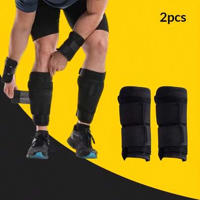 Adjustable Weight Training Set, Including Weight Resistance Leg Straps And Weight Vest, Essential Equipment For Fitness Athletes To Strengthen Leg Strength. This Model Features A Dual-Strap Compression System With The Wrist Guards, Supporting Precise Adjustment Of The Fit And Pressure Level. Two Widened, Durable Hook And Loop Straps Can Be Operated Independently.