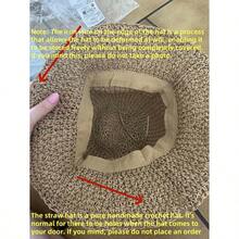 1pc Women Fashion Straw Hat, Outdoor Beach Sun Hat, Braided Fisherman Hat For Summer Beach Holiday Sun Protection, Foldable Large Brim Sun Hat, Gift & Daily Use - Màu be - Xem 5