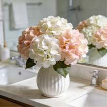 1 bông hoa cẩm tú cầu nhân tạo, cẩm tú cầu lụa, cây giả, thích hợp để tự làm bó hoa cưới, trang trí tiệc tùng, nhà cửa, nhà bếp, sân vườn, khách sạn, văn phòng, Ngày của Mẹ, trang trí tựu trường, tiệc vườn mùa xuân, trang trí vòng hoa cổng vòm tự làm, cũng là một món quà tuyệt vời dành cho các bé gái. - Nhiều màu - Xem 4