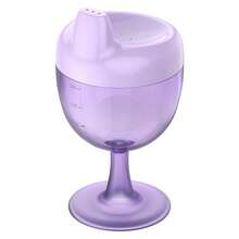 150毫升塑料高脚杯，婴儿果汁/葡萄酒杯，防漏吸管杯设计 - 彩色 - 查看 14