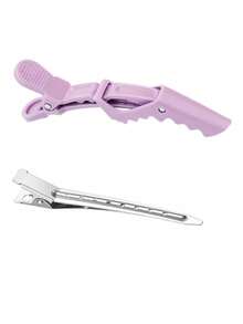 50件套自粘卷发器和发夹套装，包含24个自粘卷发器、24个鸭嘴夹、1个化妆包，美发沙龙卷发器，DIY造型 - 彩色 - 查看 14