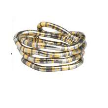 1/2件装 柔韧可弯曲蛇形手链，男女通用时尚款，可扭转调节颈链/项链/腰带，缠绕式手链，多功能柔韧项链，男女通用配饰 - 多色 - 查看 15